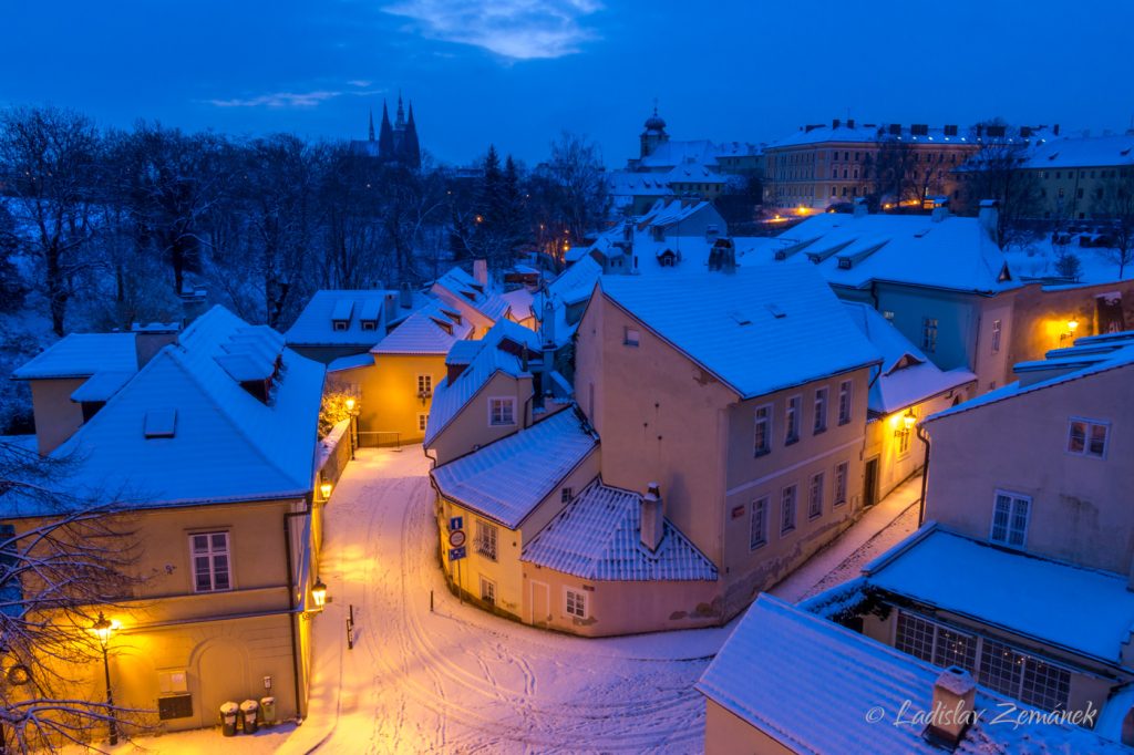 Praha - Nový Svět v zimě