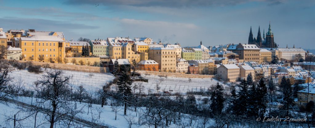 Hradčany v zimě