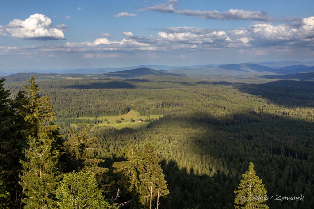 Pancíř - výhled na zaniklou ves Nový Brunst