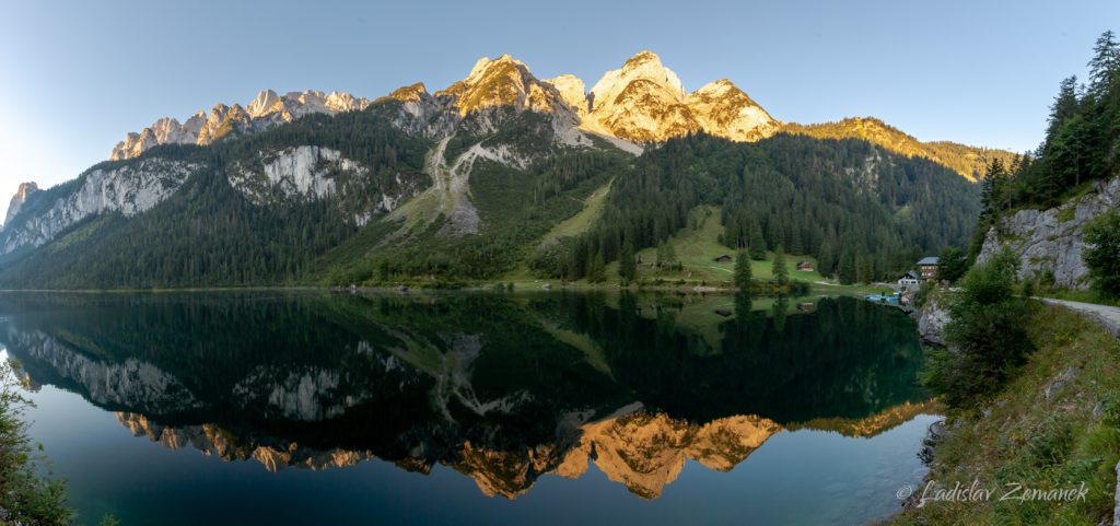 Gosausee při východu slunce