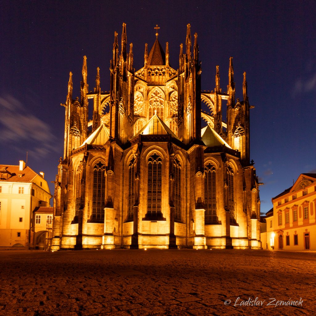 Večer na Pražském hradě - Katedrála sv. Víta, Václava a Vojtěcha