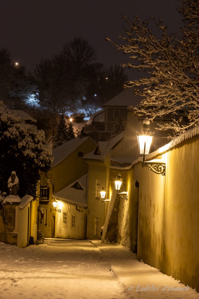 Praha - Nový Svět v zimě
