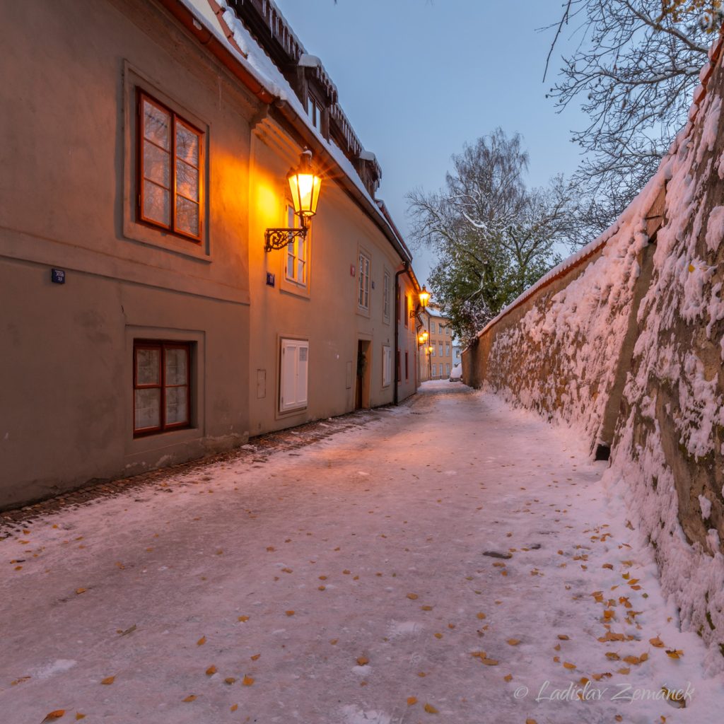 Praha - Nový Svět v zimě
